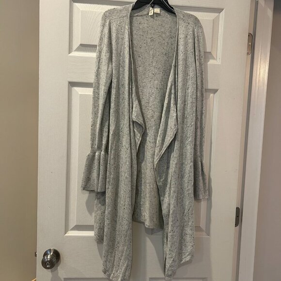 Moth Anthropologie Wool Cashmere Long Open Front Cardigan Sweater Size Small - Picture 2 of 10
